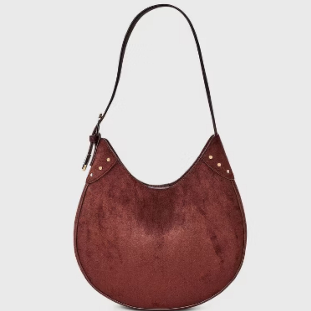 UNIVERSAL THREAD NEW curved shoulder bag -rich brown